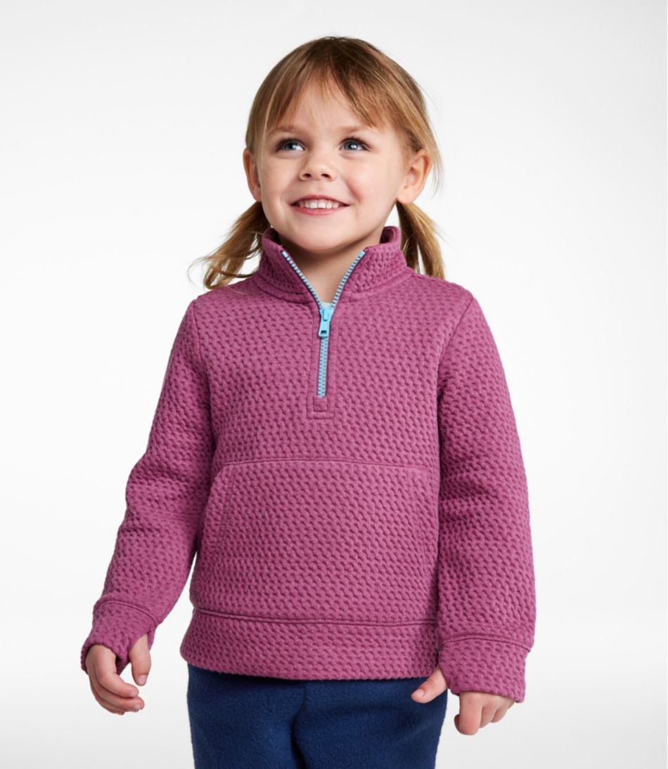 L.L.BeanToddlers' Ridgeknit Pullover, Glow-in-the-Dark Quarter-Zip