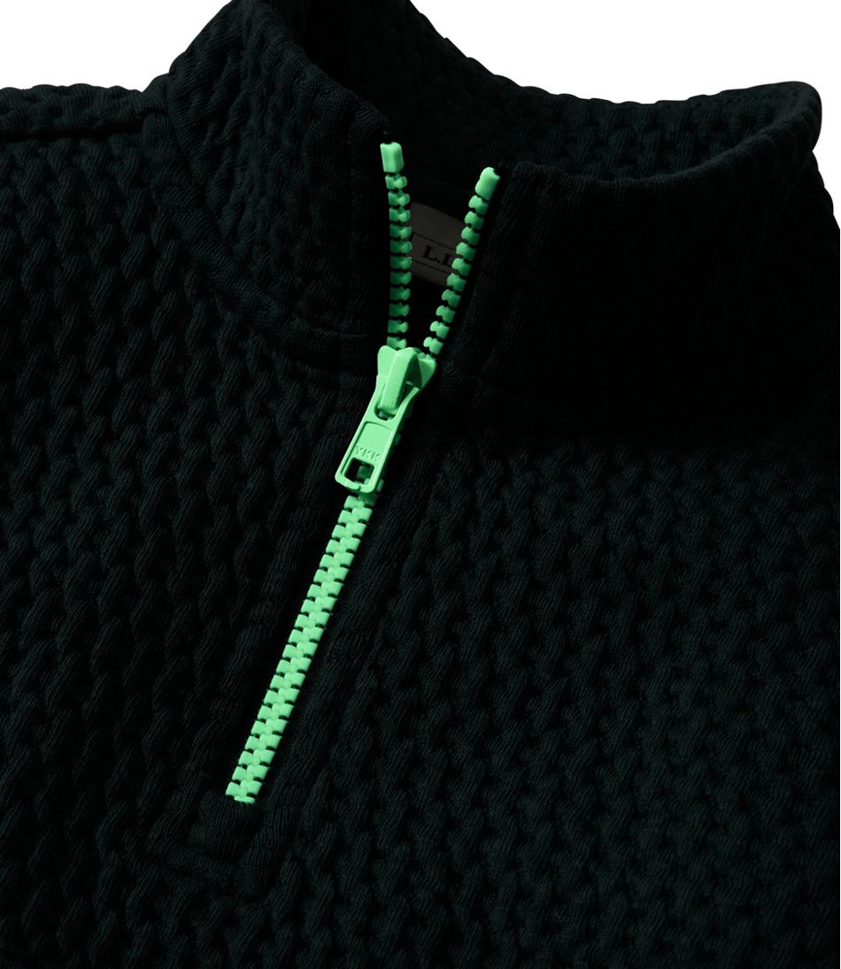 L.L.BeanToddlers' Ridgeknit Pullover, Glow-in-the-Dark Quarter-Zip