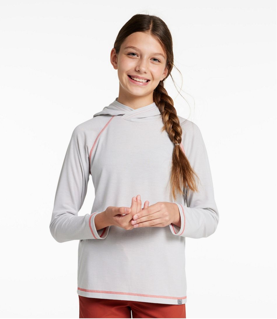 L.L.BeanKids' Everyday SunSmart® Hooded Tee, Long-Sleeve