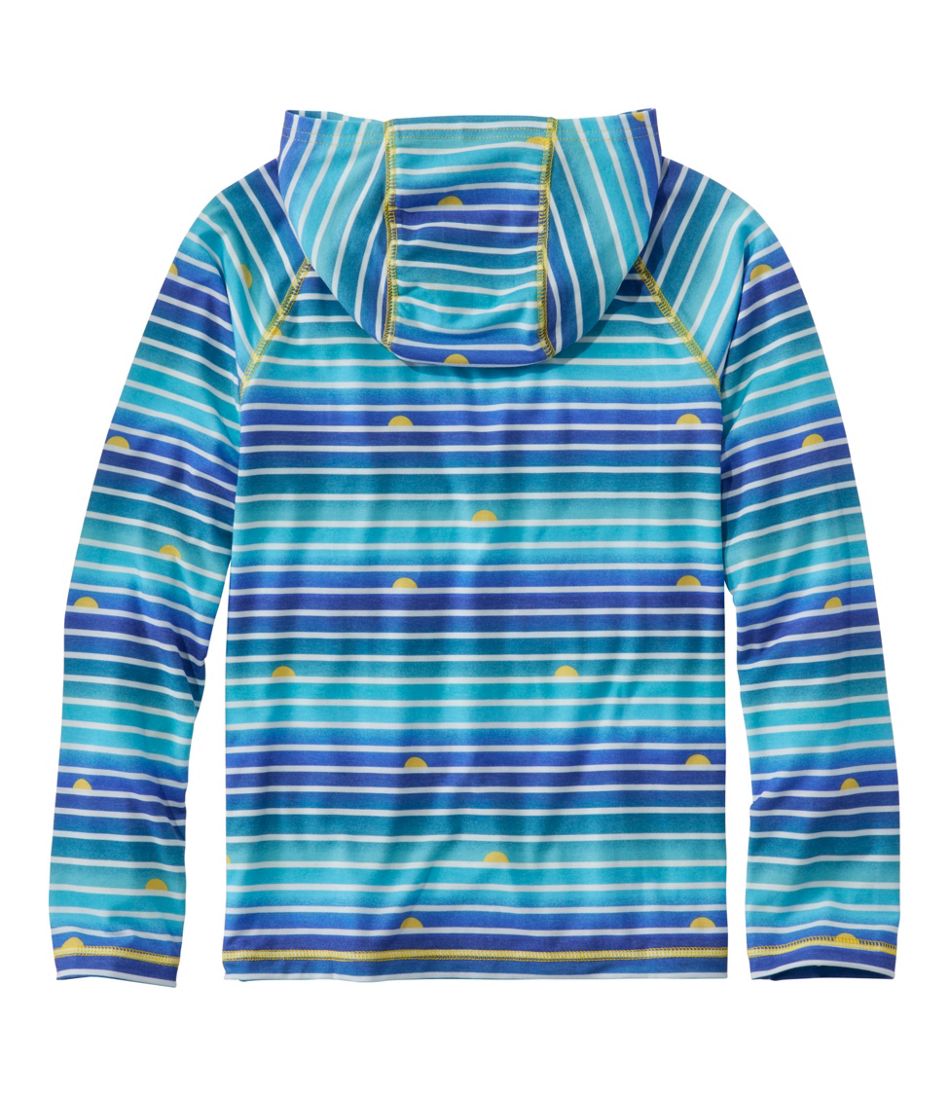 L.L.BeanKids' Everyday SunSmart® Hooded Tee, Long-Sleeve Stripe