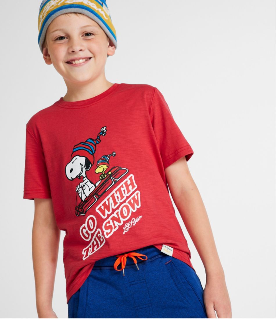 L.L.BeanKids' x Peanuts Short-Sleeve Tee