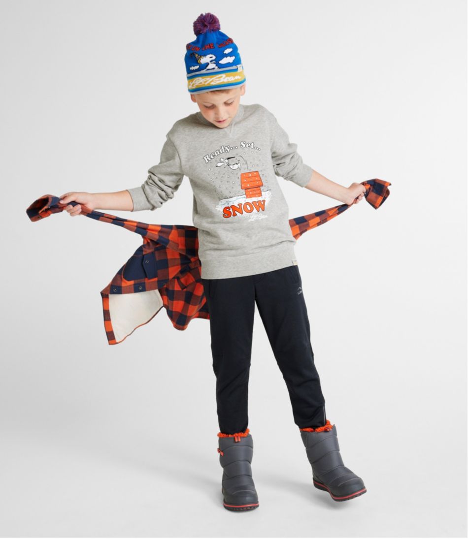 L.L.BeanKids' x Peanuts Crew Sweatshirt