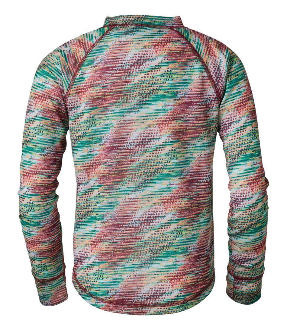 L.L.BeanKids' Wicked Warm Midweight Long Underwear, Top Print