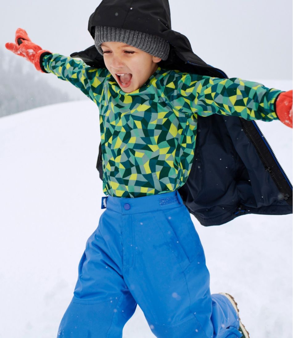 L.L.BeanKids' Wicked Warm Midweight Long Underwear, Top Print