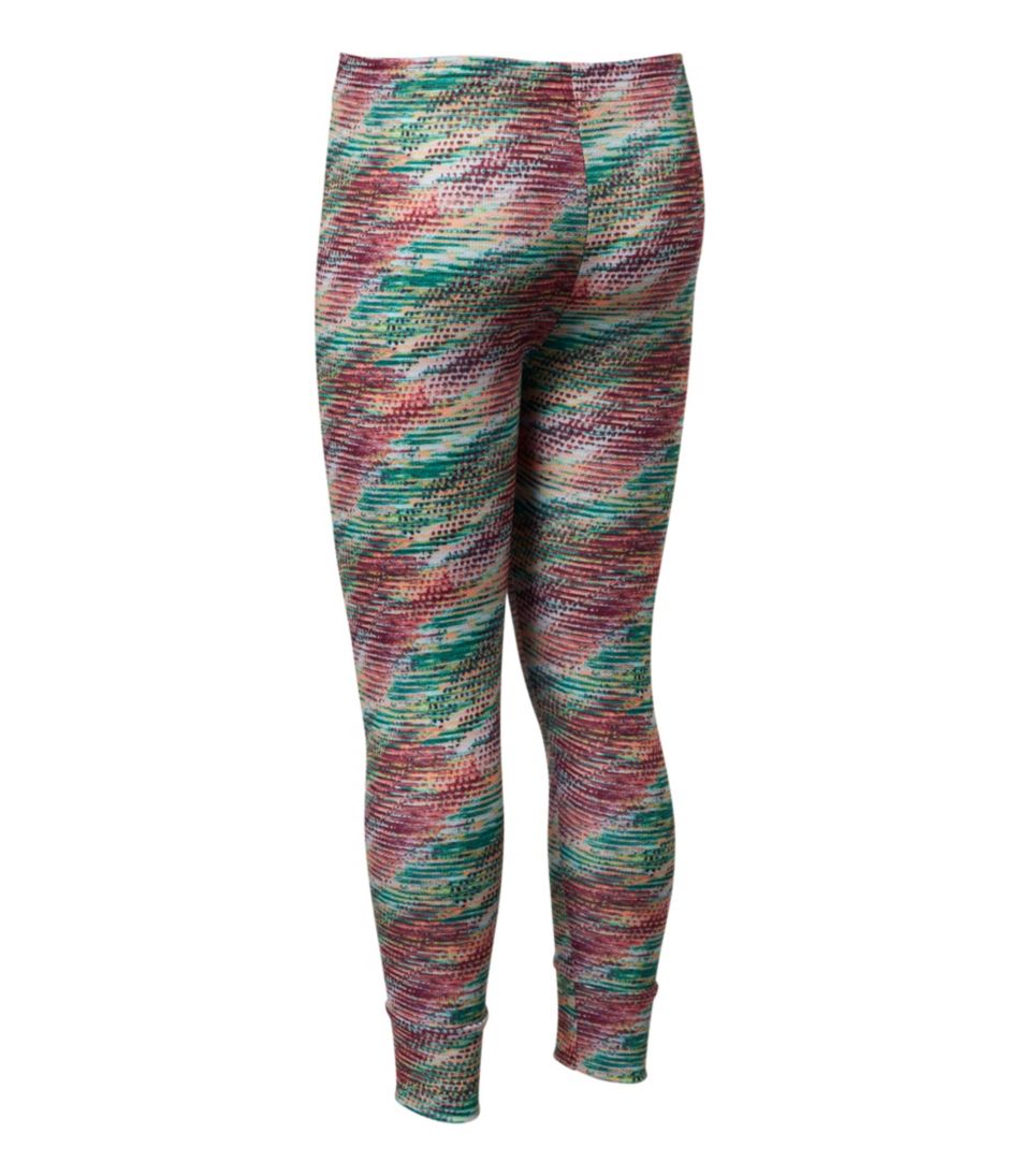 L.L.BeanKids' Wicked Warm Midweight Long Underwear, Pants Print