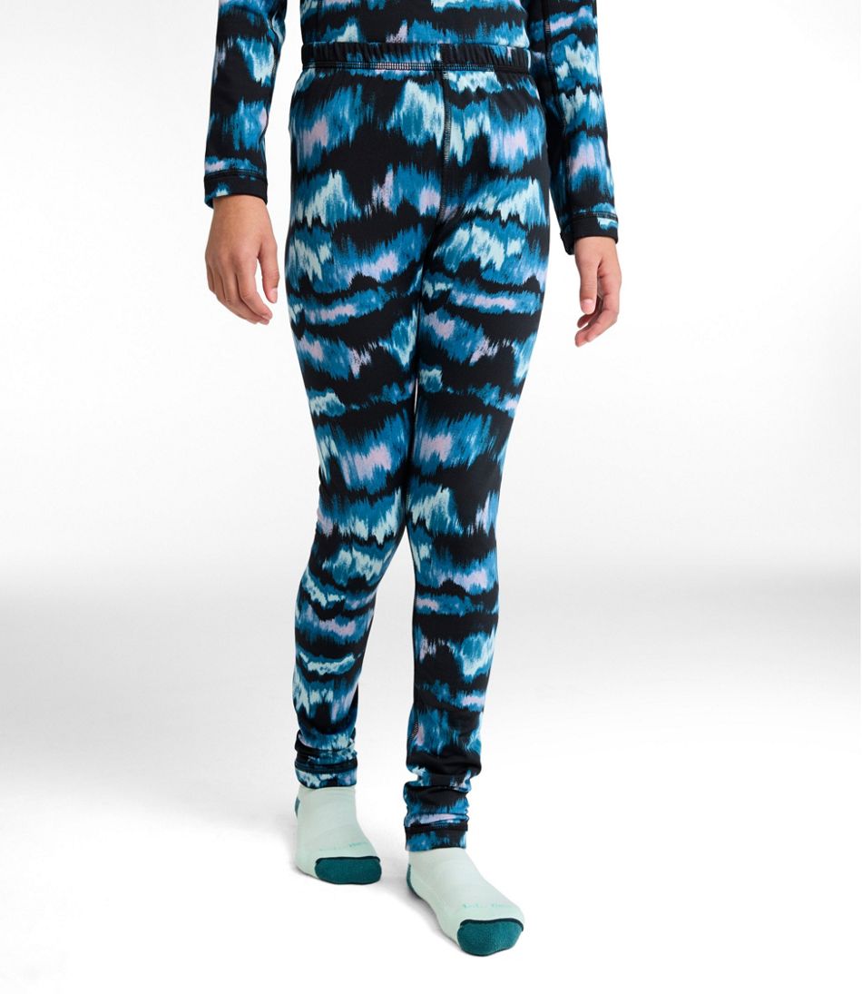 L.L.BeanKids' Wicked Warm Long Underwear, Expedition-Weight Print Pants