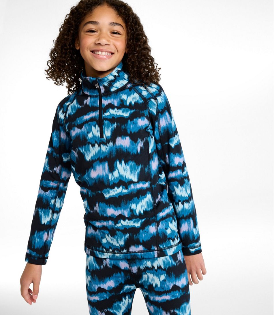 L.L.BeanLittle Kids' Wicked Warm Long Underwear, Expedition-Weight Print Top