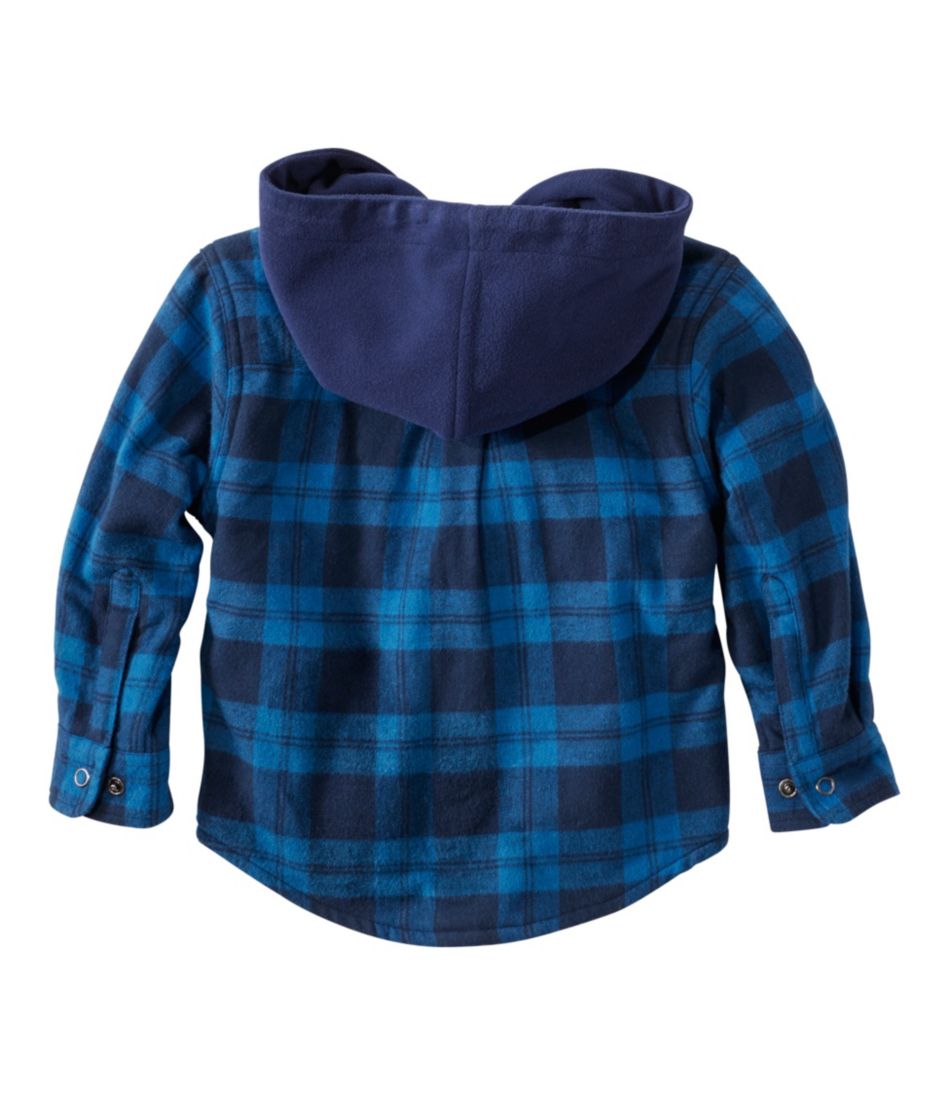 L.L.BeanToddlers' Fleece-Lined Flannel Shirt, Hooded