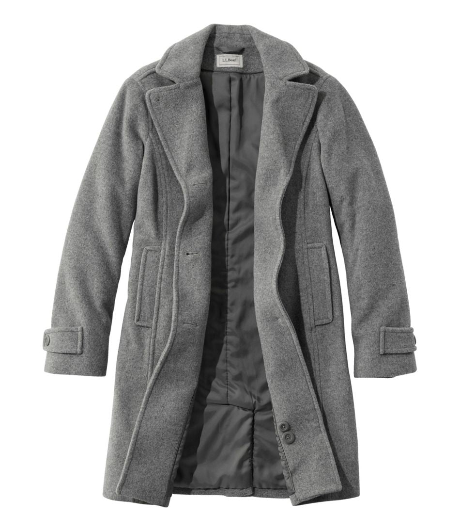 L.L.BeanWomen's Classic Lambswool Polo Coat, Three-Quarter Length