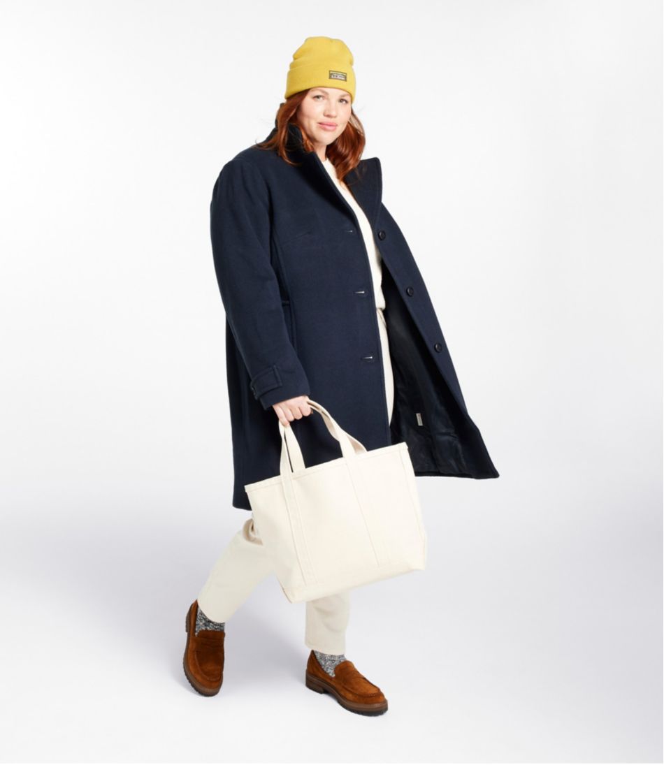 L.L.BeanWomen's Classic Lambswool Polo Coat, Three-Quarter Length