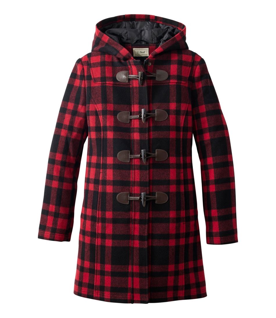 L.L.BeanWomen's Classic Lambswool Duffel Coat, Pattern