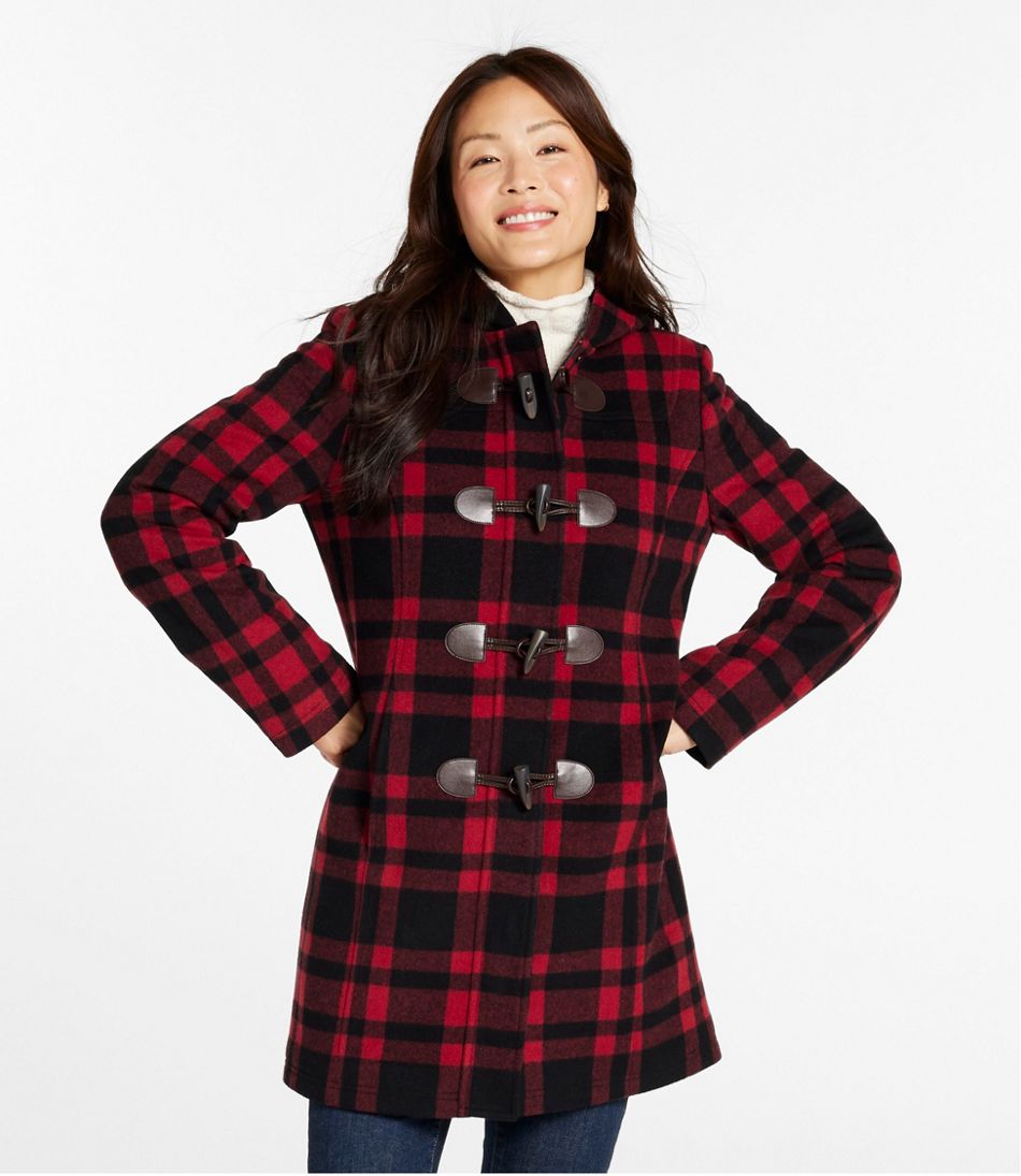 L.L.BeanWomen's Classic Lambswool Duffel Coat, Pattern
