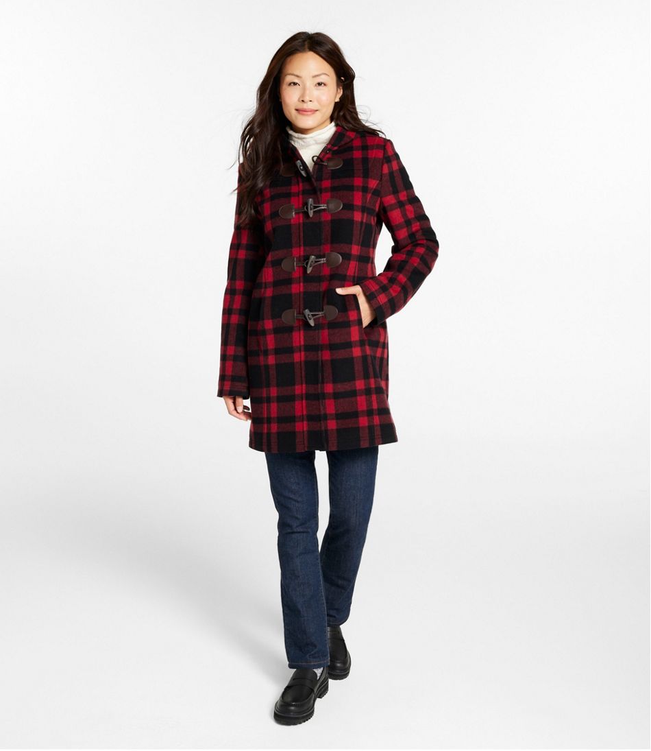 L.L.BeanWomen's Classic Lambswool Duffel Coat, Pattern