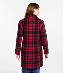 L.L.BeanWomen's Classic Lambswool Polo Coat, Three-Quarter, Pattern