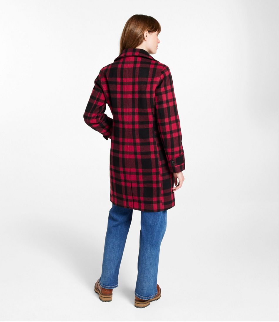 L.L.BeanWomen's Classic Lambswool Polo Coat, Three-Quarter, Pattern