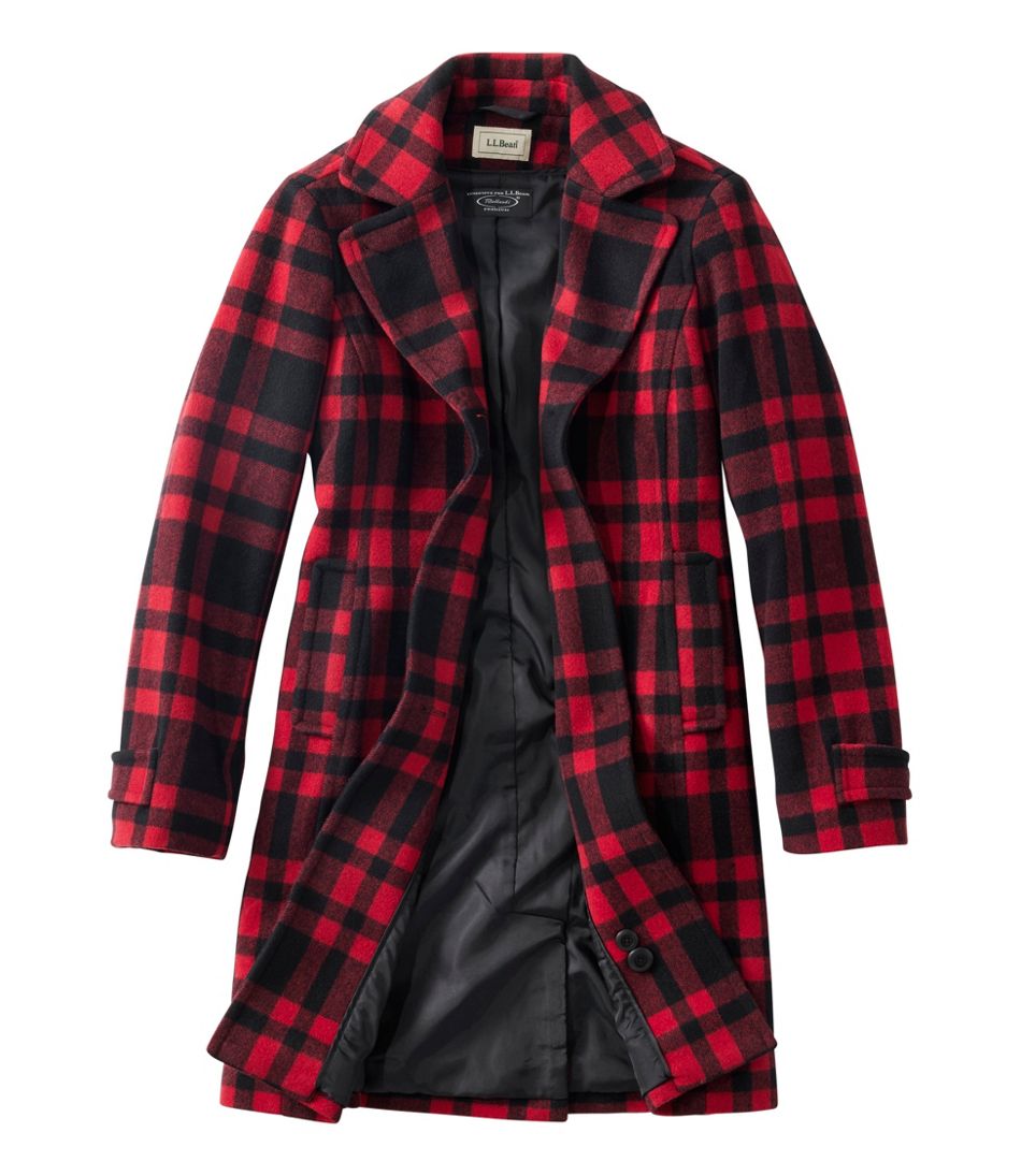 L.L.BeanWomen's Classic Lambswool Polo Coat, Three-Quarter, Pattern