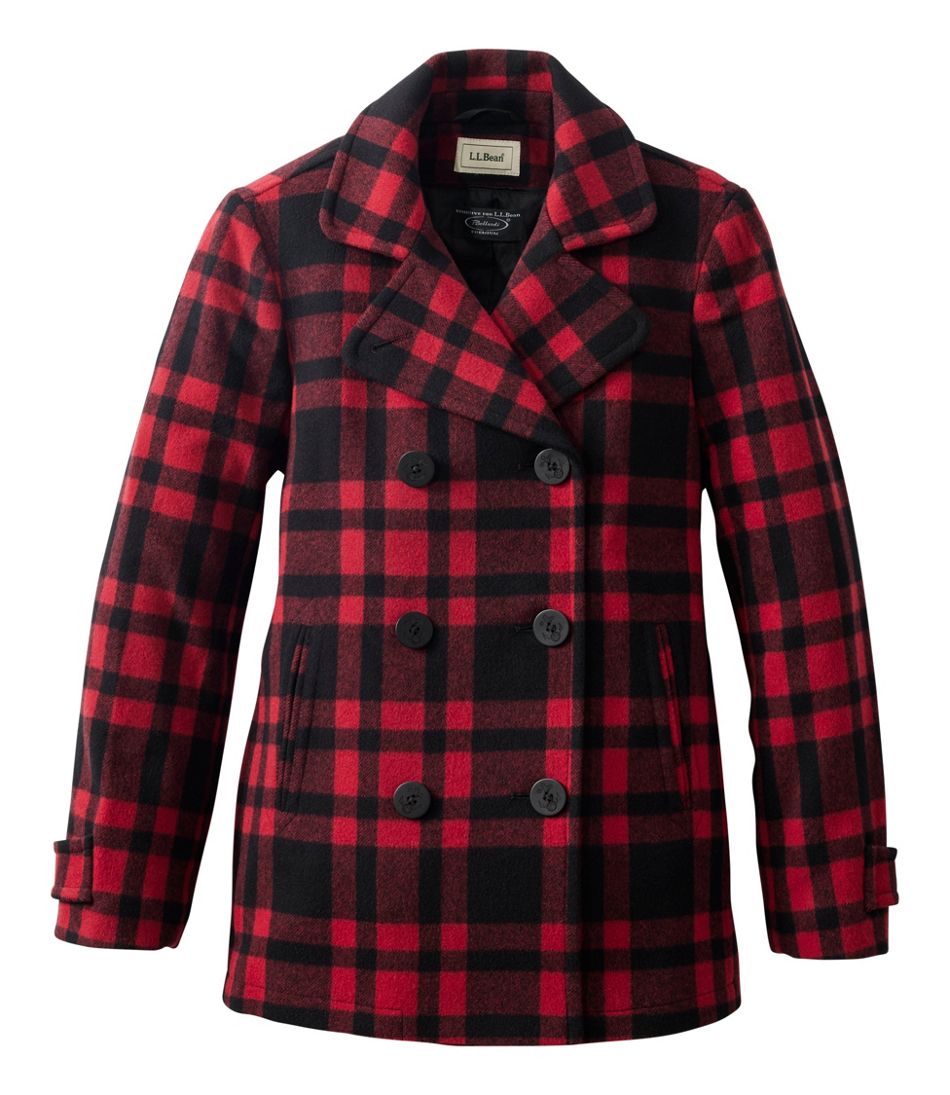 L.L.BeanWomen's Classic Lambswool Peacoat, Pattern