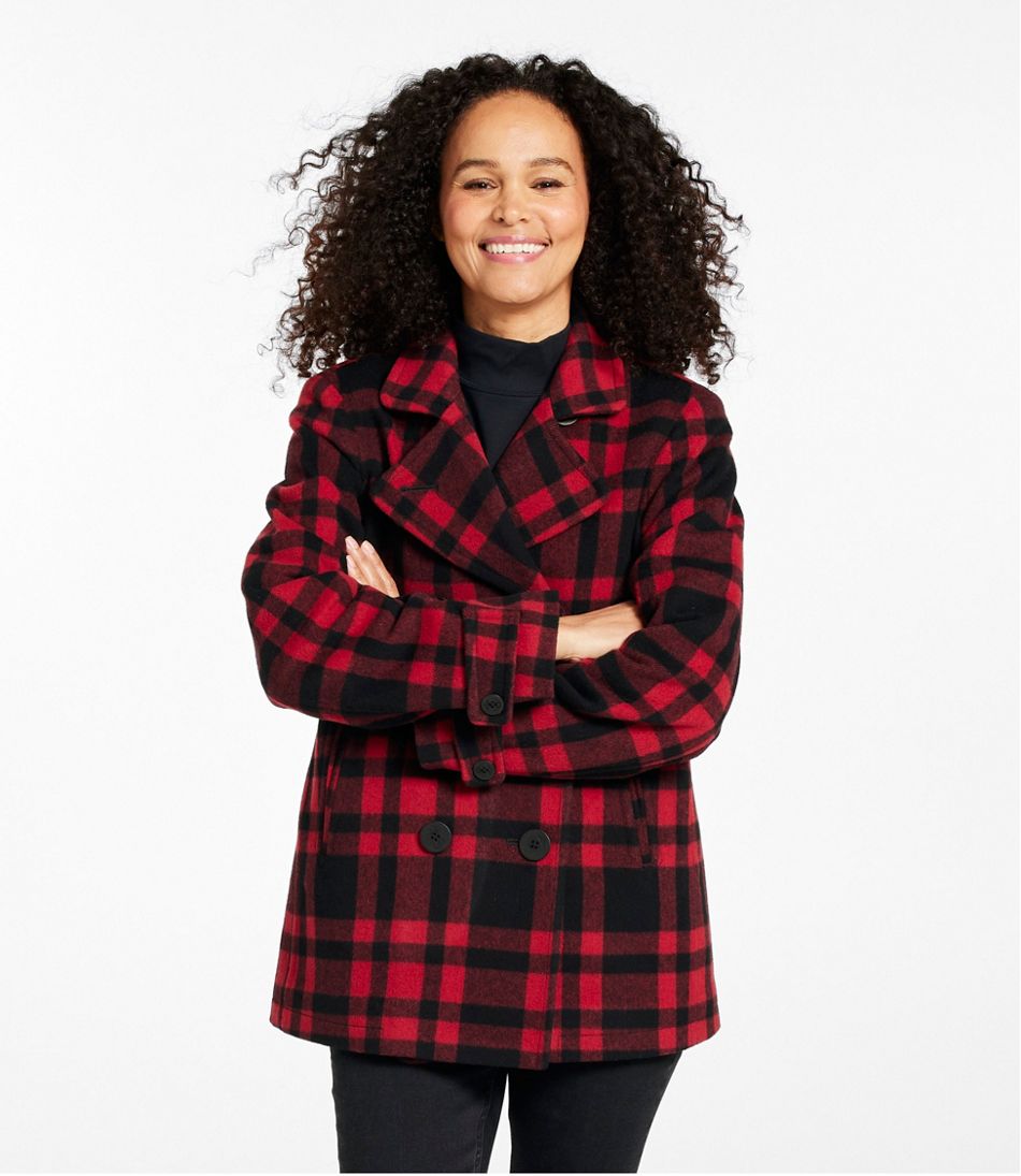 L.L.BeanWomen's Classic Lambswool Peacoat, Pattern