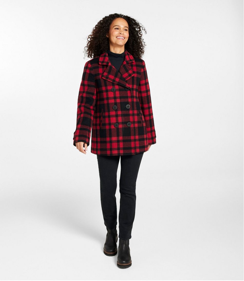 L.L.BeanWomen's Classic Lambswool Peacoat, Pattern