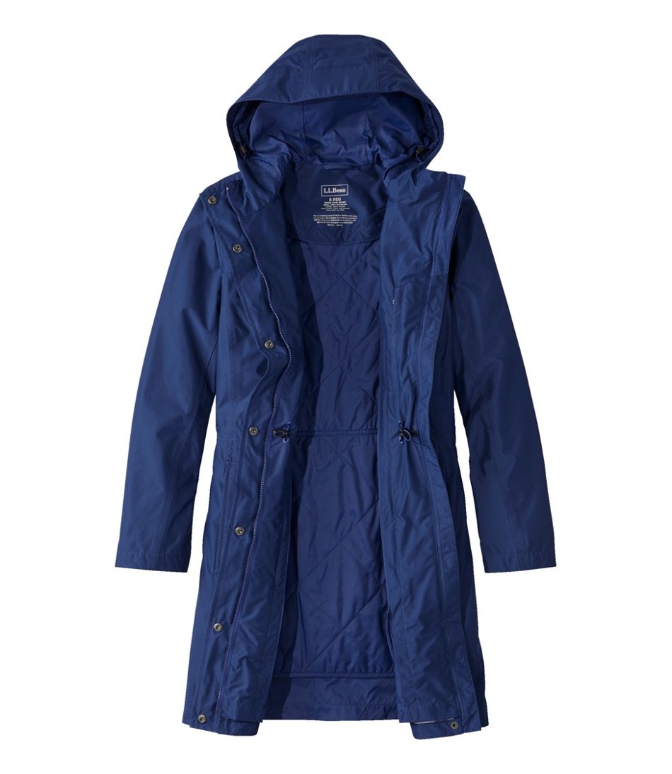 L.L.BeanWomen's H2OFF Raincoat, PrimaLoft-Lined