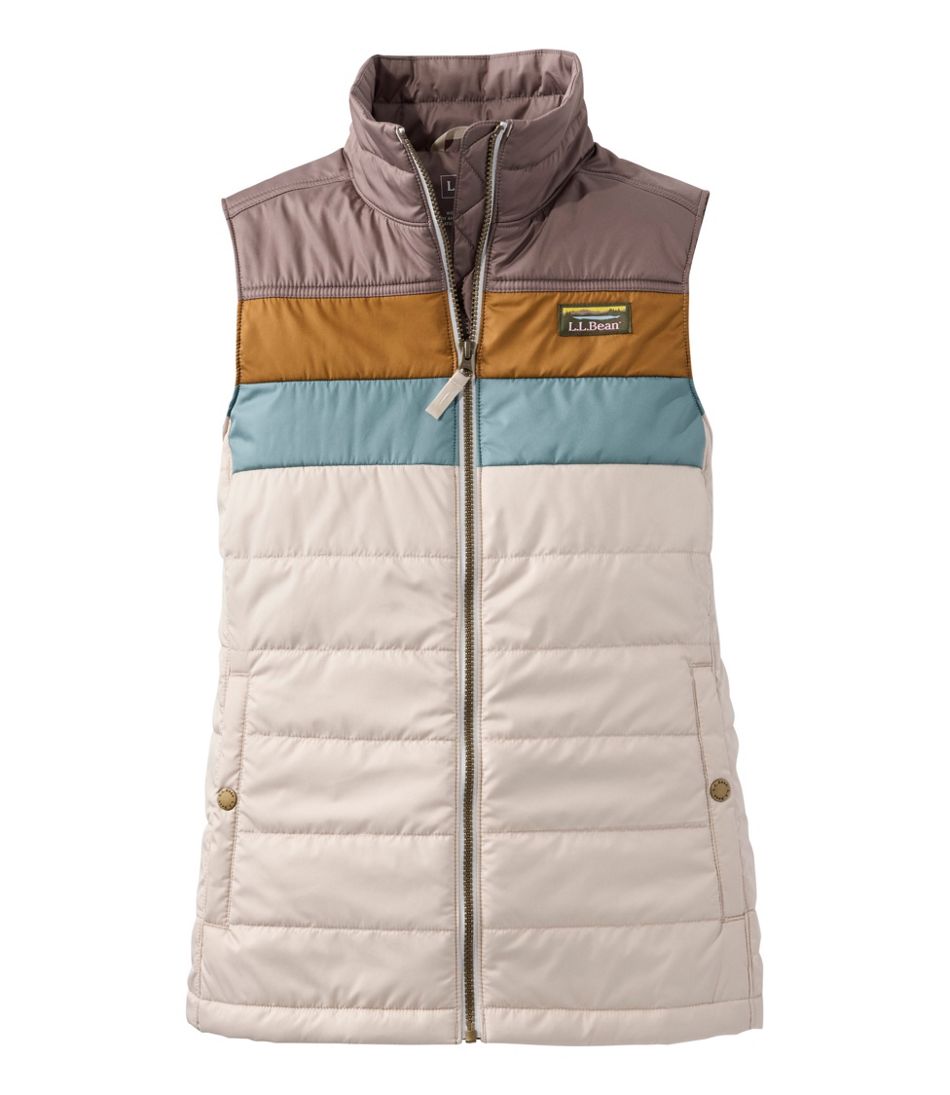 L.L.BeanWomen's Mountain Classic Puffer Vest, Colorblock