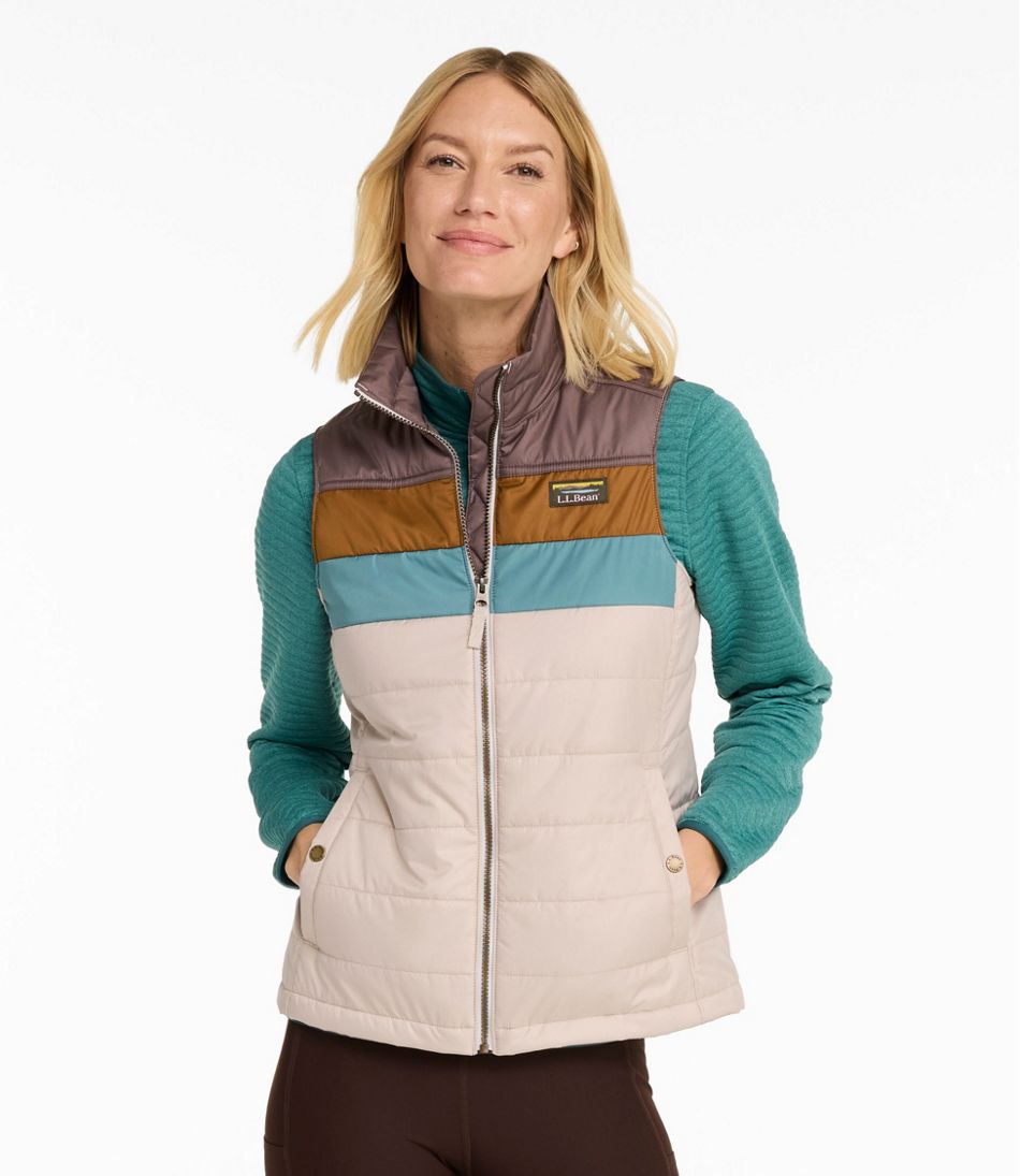 L.L.BeanWomen's Mountain Classic Puffer Vest, Colorblock