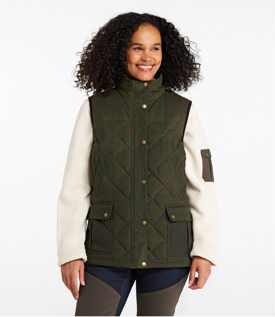 L.L.BeanWomen's Upcountry Waxed Cotton Down Vest
