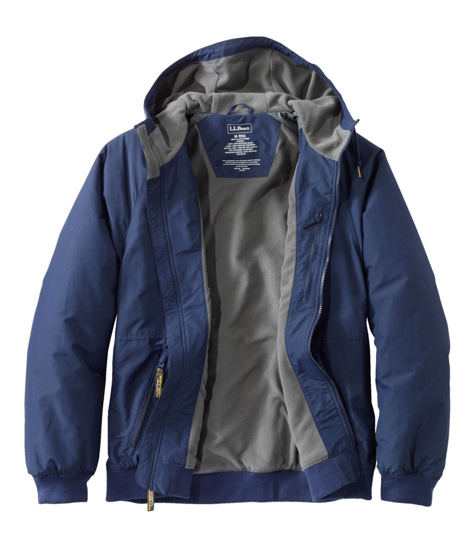 L.L.BeanMen's Insulated 3-Season Bomber Hooded Jacket