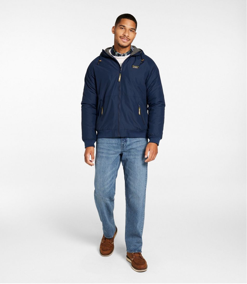 L.L.BeanMen's Insulated 3-Season Bomber Hooded Jacket