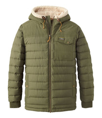 L.L.BeanMen's Mountain Classic Down Hooded Jacket, Sherpa-Lined