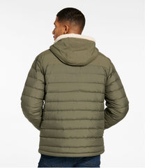 L.L.BeanMen's Mountain Classic Down Hooded Jacket, Sherpa-Lined