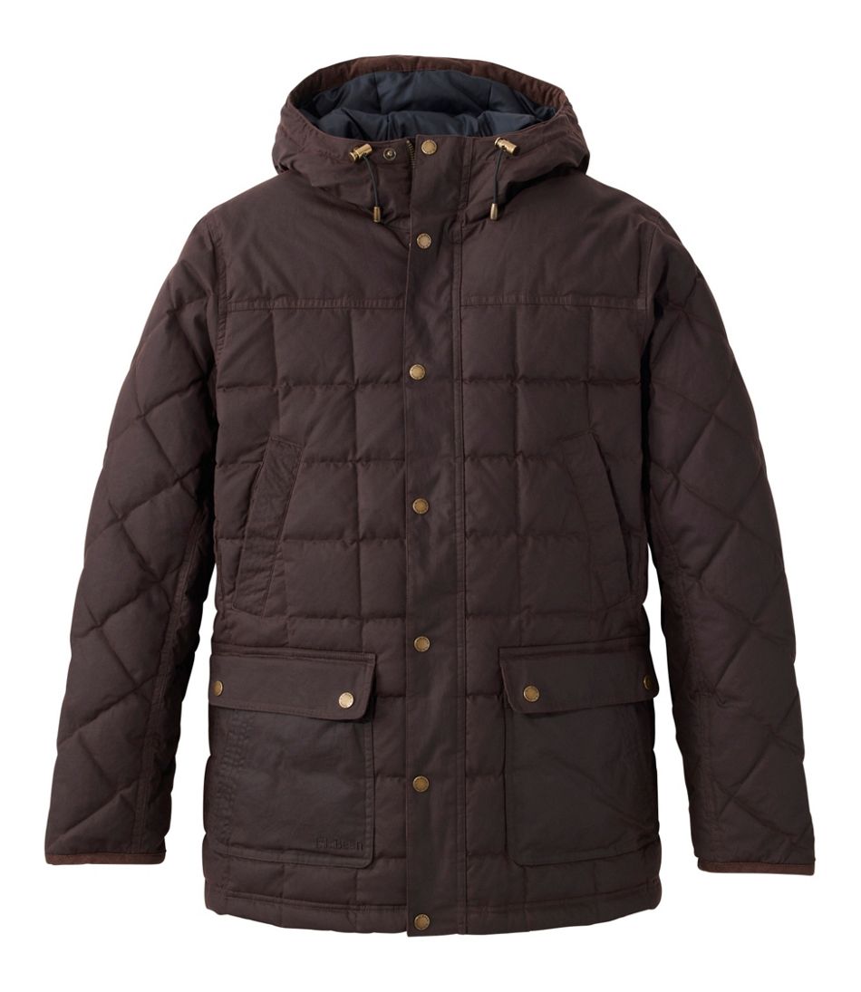 L.L.BeanMen's Upcountry Waxed Down Hooded Jacket