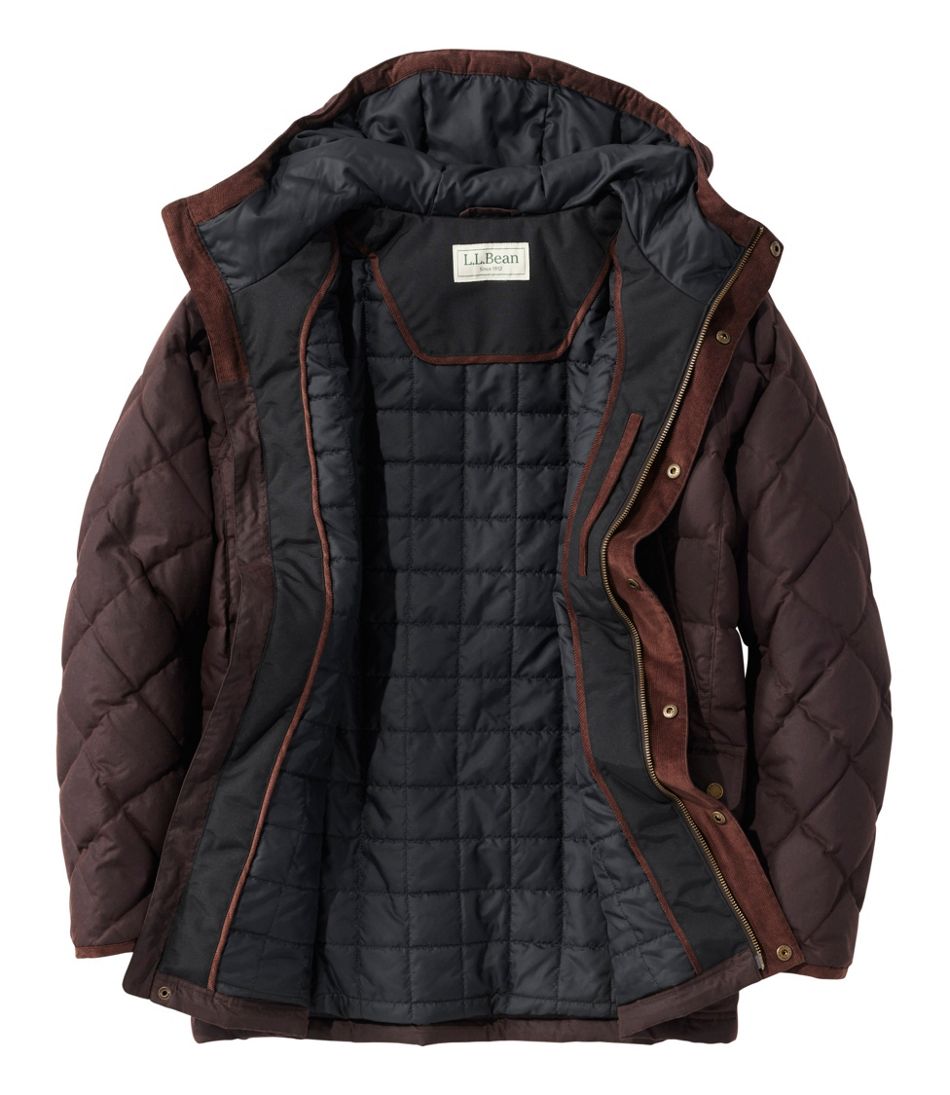 L.L.BeanMen's Upcountry Waxed Down Hooded Jacket