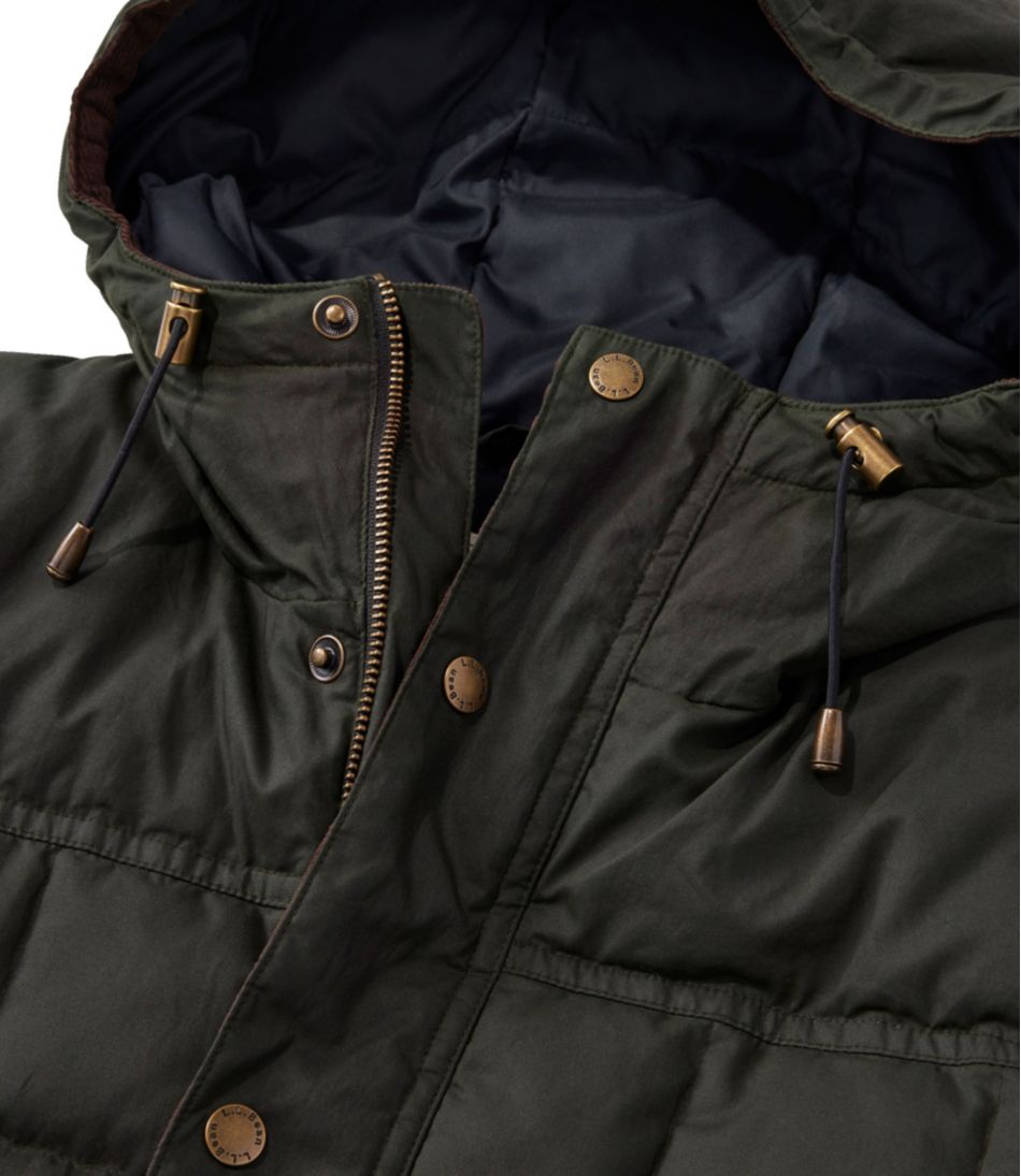 L.L.BeanMen's Upcountry Waxed Down Hooded Jacket