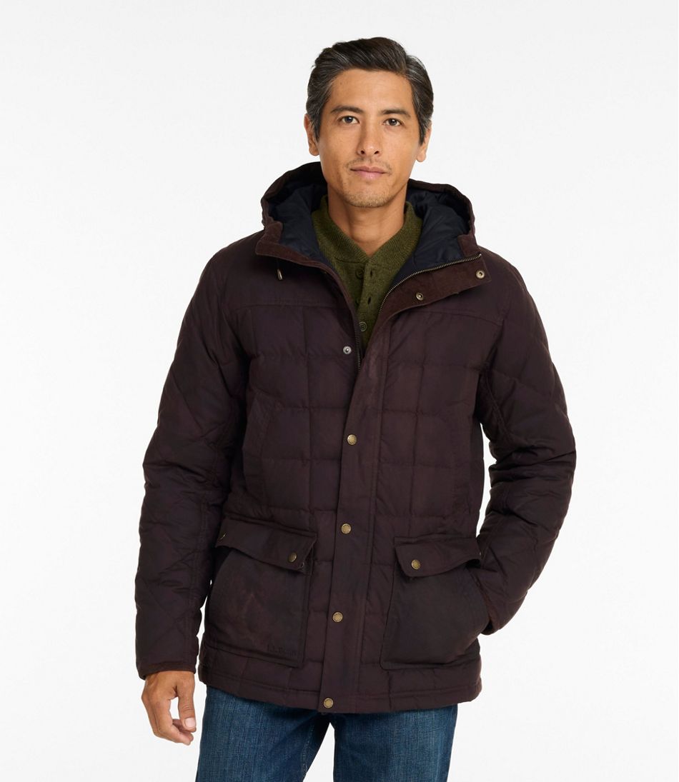 L.L.BeanMen's Upcountry Waxed Down Hooded Jacket