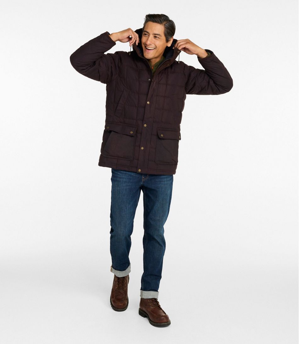 L.L.BeanMen's Upcountry Waxed Down Hooded Jacket