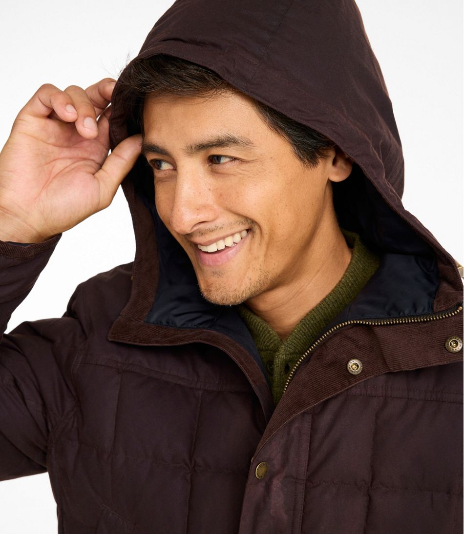 L.L.BeanMen's Upcountry Waxed Down Hooded Jacket