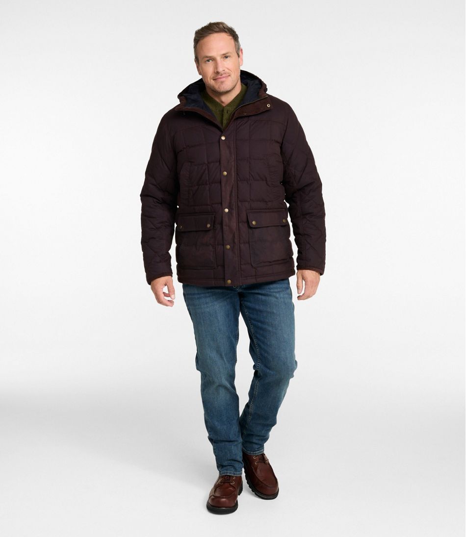 L.L.BeanMen's Upcountry Waxed Down Hooded Jacket