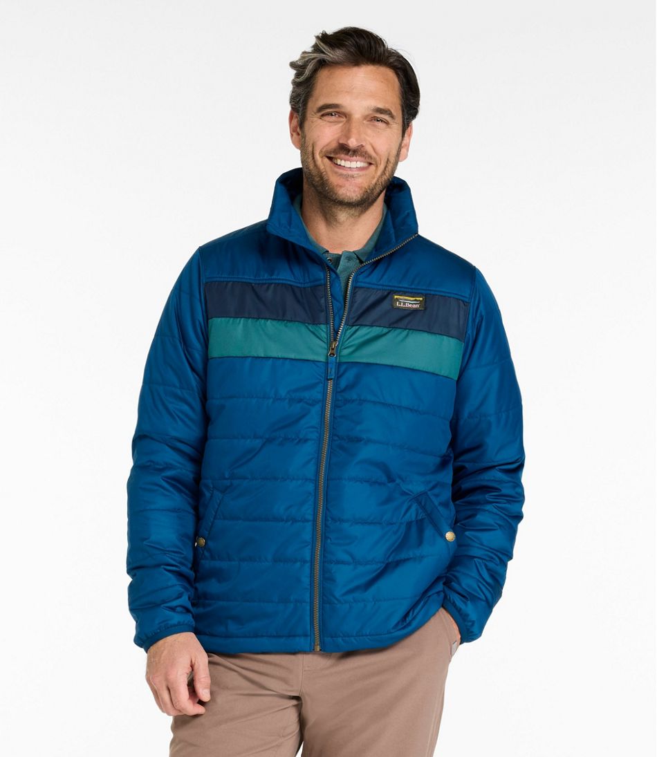 L.L.BeanMen's Mountain Classic Puffer Jacket, Colorblock