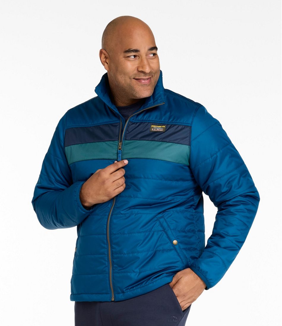 L.L.BeanMen's Mountain Classic Puffer Jacket, Colorblock