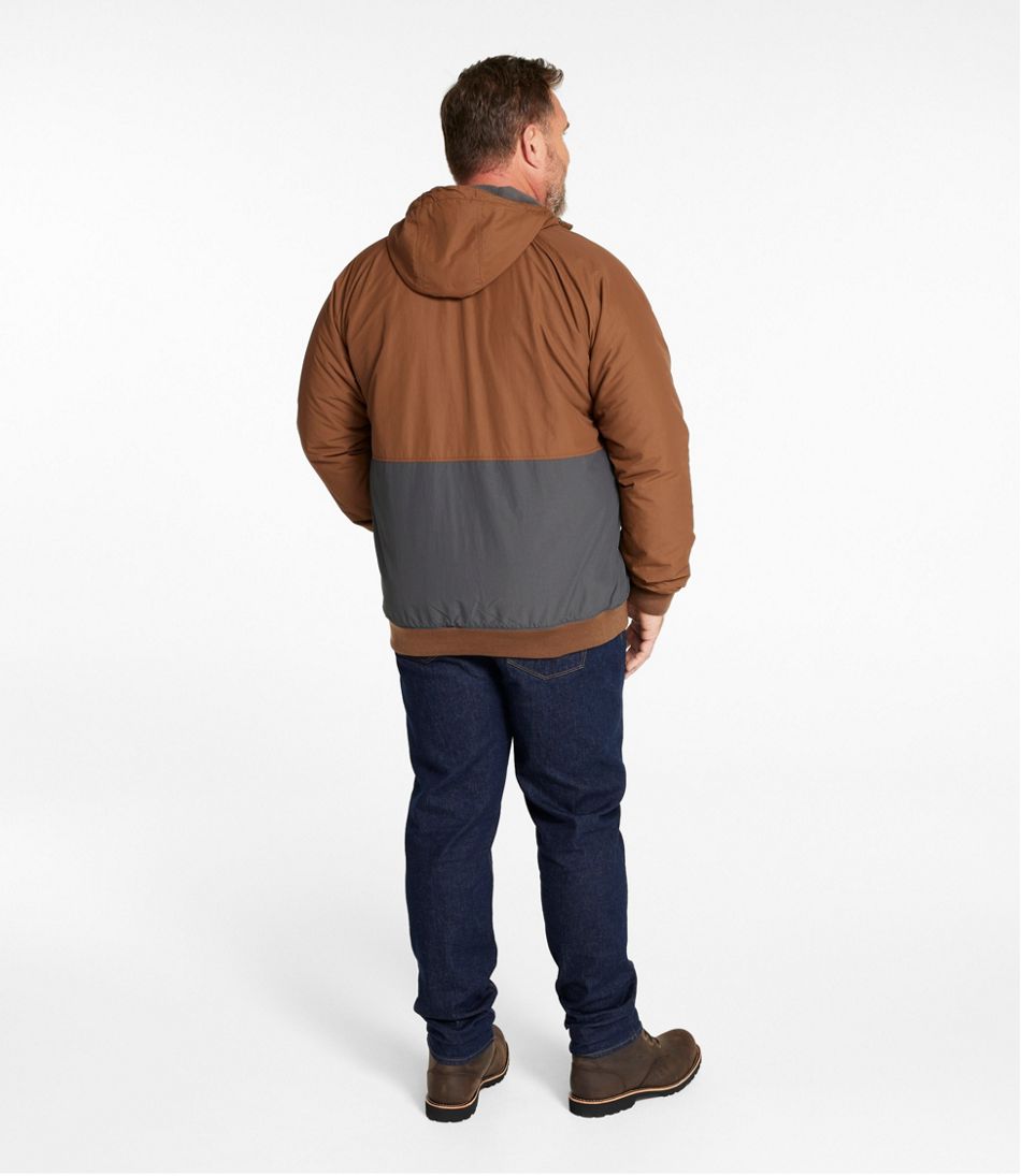 L.L.BeanMen's Insulated 3-Season Bomber Hooded Jacket, Colorblock