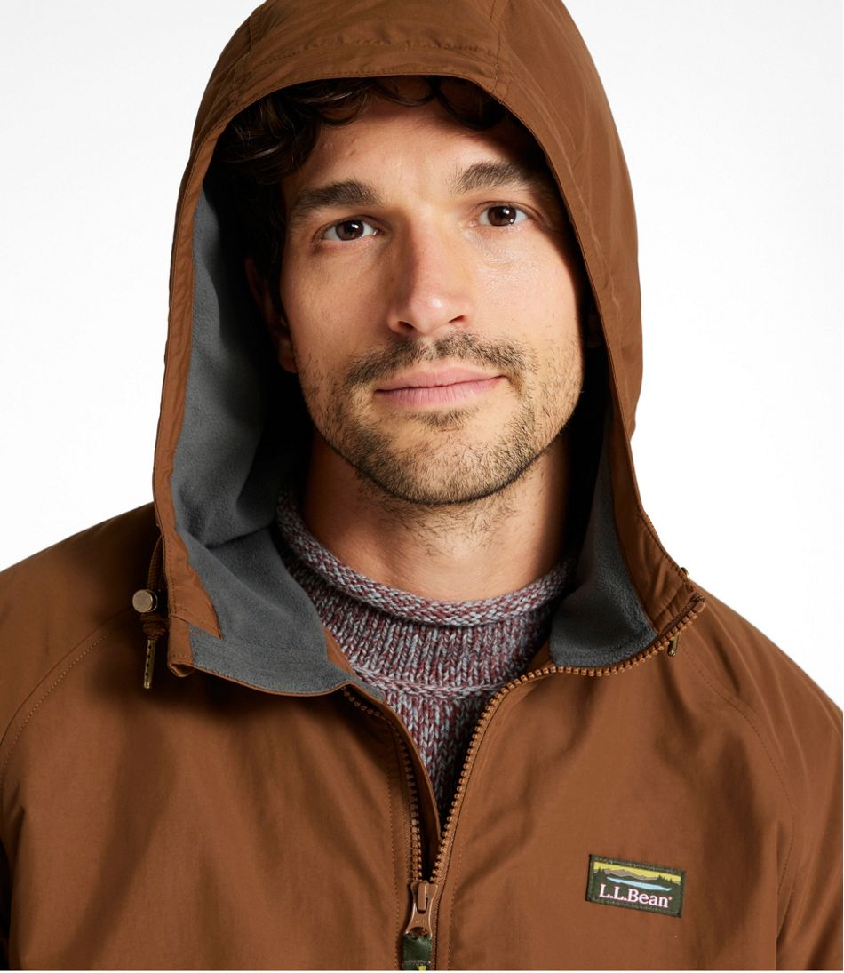 L.L.BeanMen's Insulated 3-Season Bomber Hooded Jacket, Colorblock