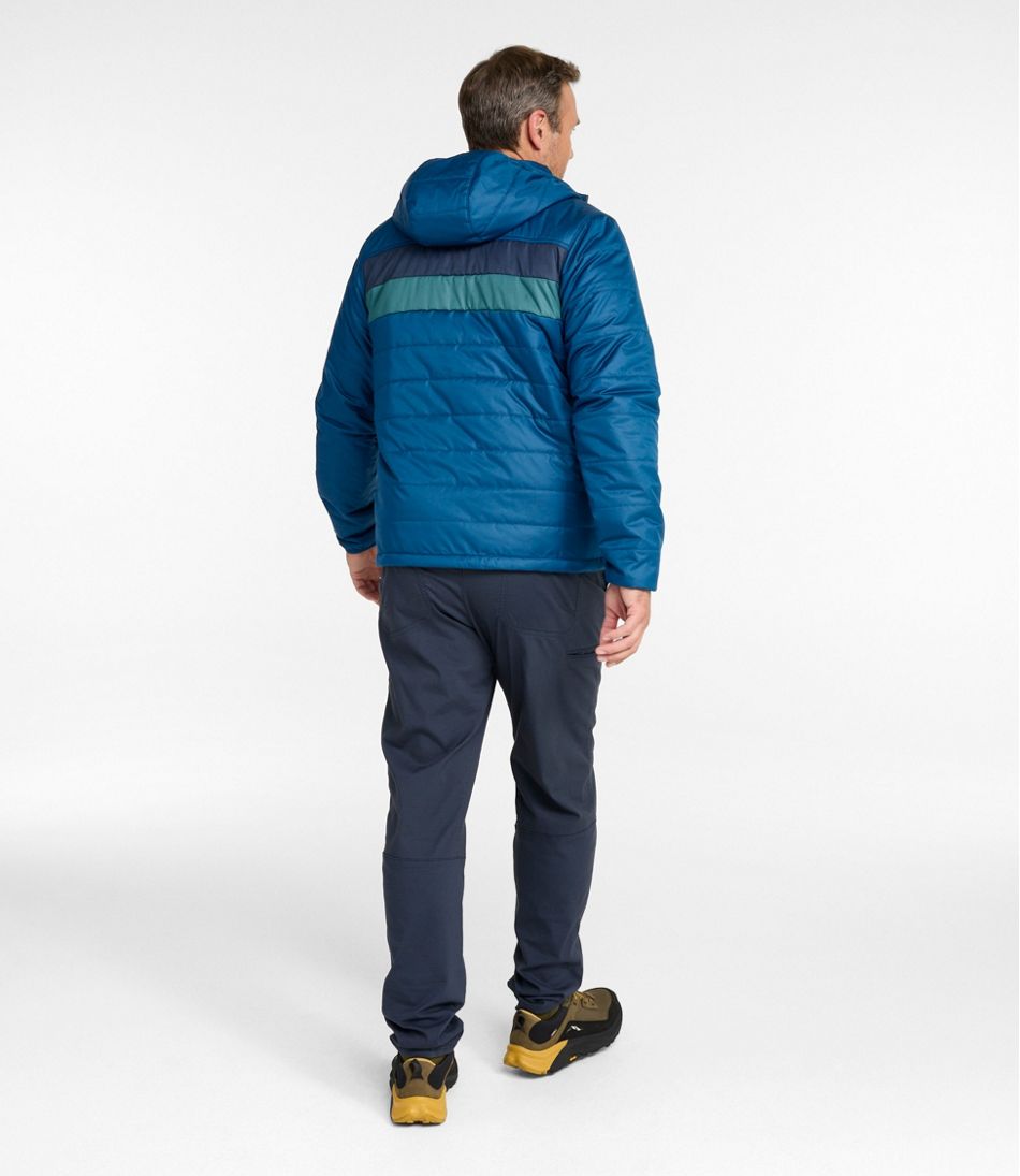 L.L.BeanMen's Mountain Classic Puffer Hooded Jacket, Colorblock