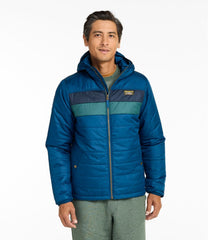 L.L.BeanMen's Mountain Classic Puffer Hooded Jacket, Colorblock