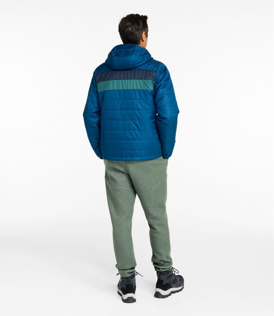 L.L.BeanMen's Mountain Classic Puffer Hooded Jacket, Colorblock