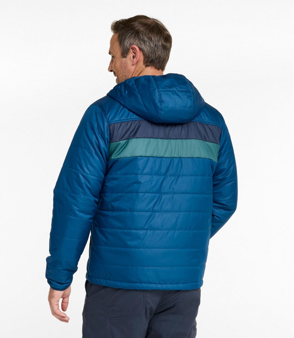 L.L.BeanMen's Mountain Classic Puffer Hooded Jacket, Colorblock