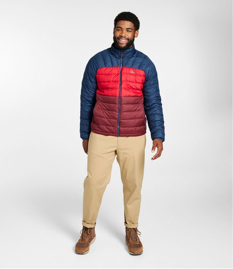 L.L.BeanMen's Bean's Down Jacket, Colorblock