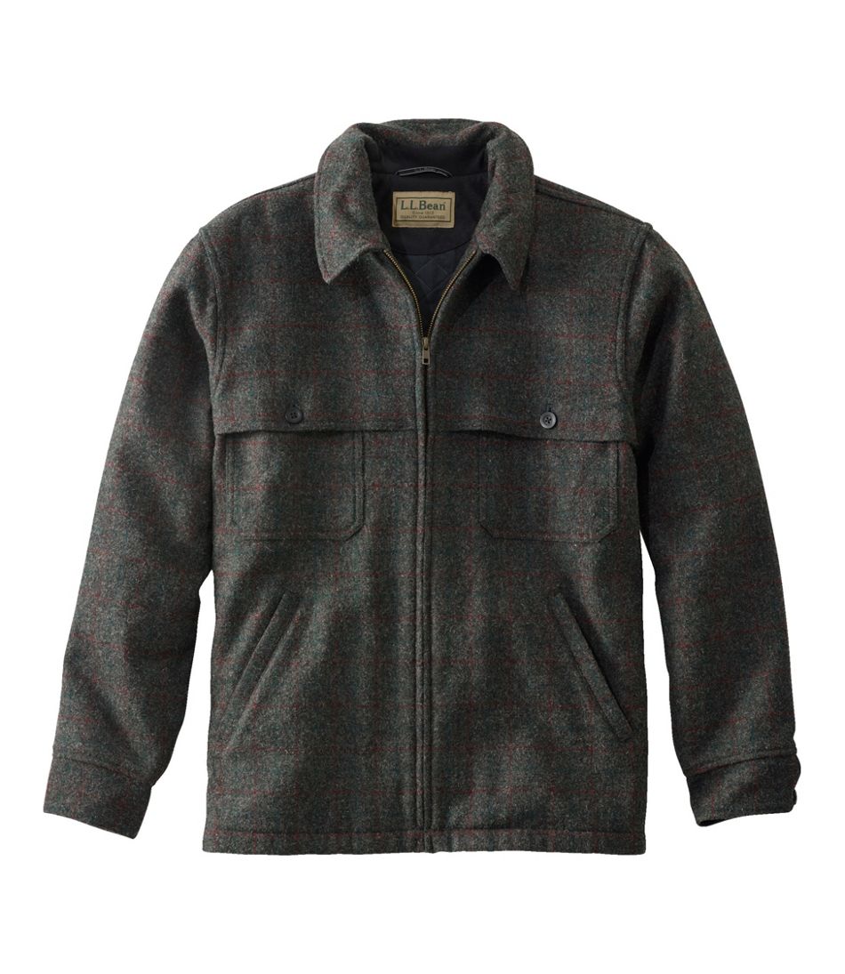 L.L.BeanMen's Maine Guide Zip-Front Jac-Shirt with PrimaLoft, Plaid