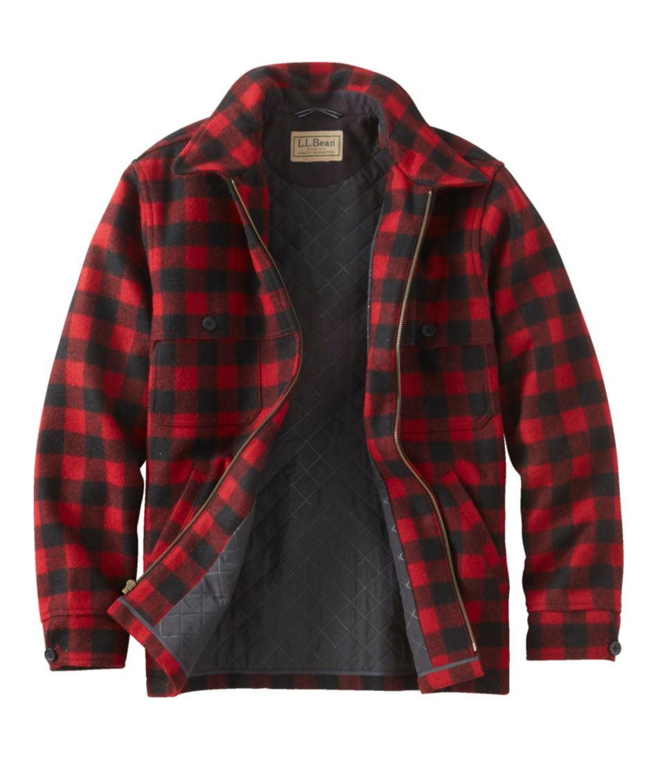 L.L.BeanMen's Maine Guide Zip-Front Jac-Shirt with PrimaLoft, Plaid