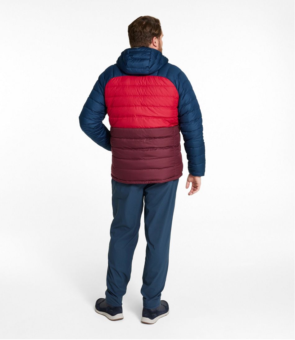 L.L.BeanMen's Bean's Down Hooded Jacket, Colorblock